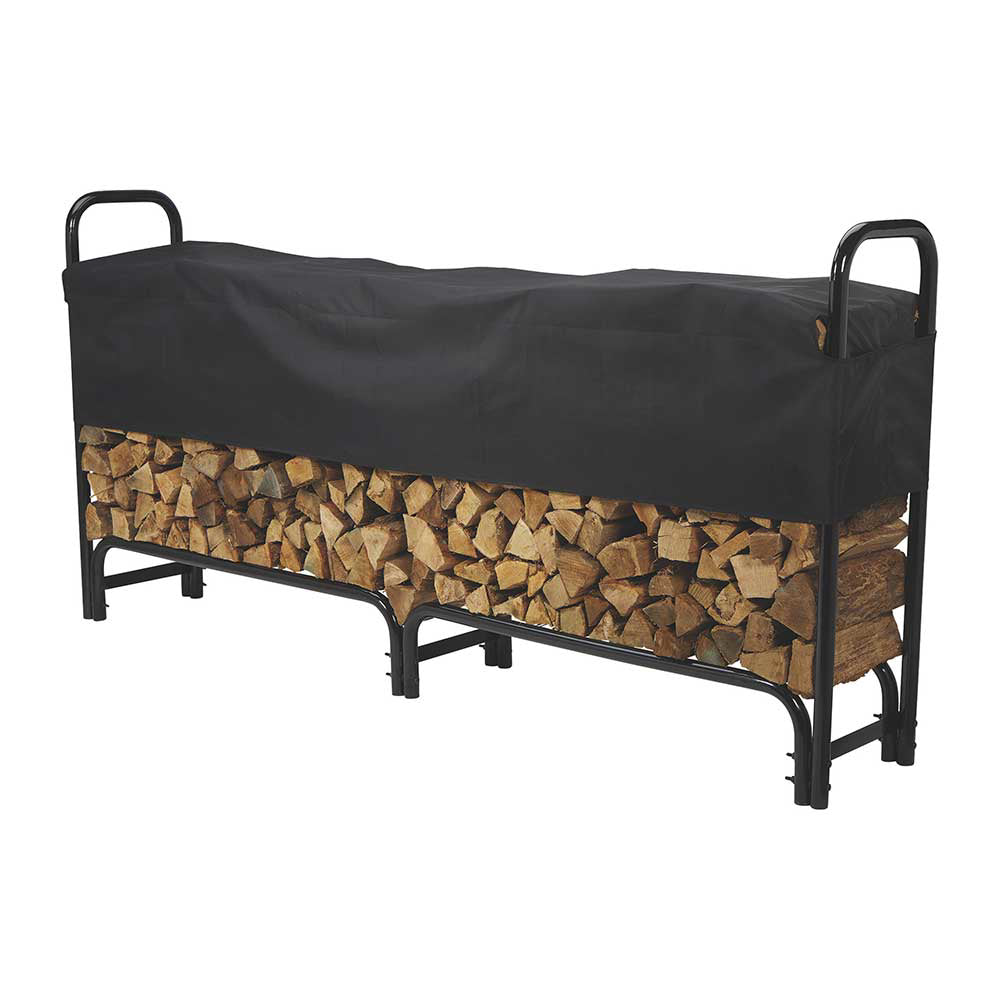 Roughneck Covered Firewood Rack 8 Ft. 106892 Wood Splitters Direct