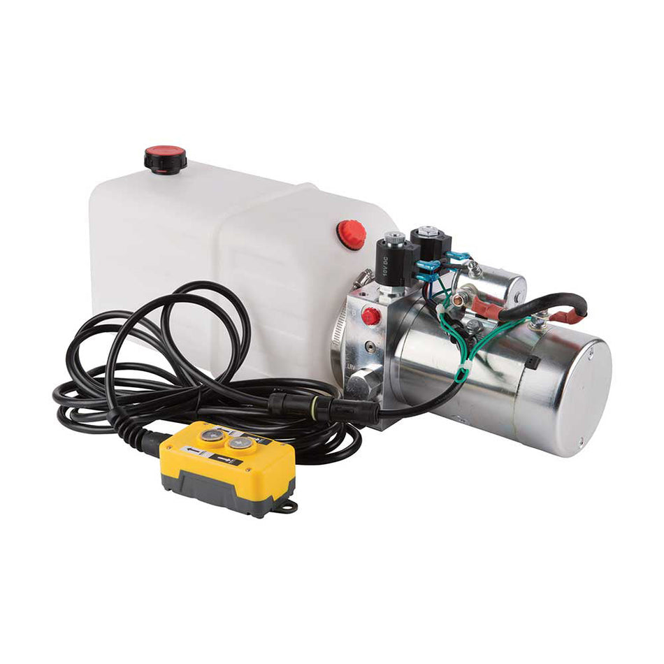 NorTrac® 12 Volt DC Hydraulic Power Unit - Dual Acting - Dump Trailer (47420)