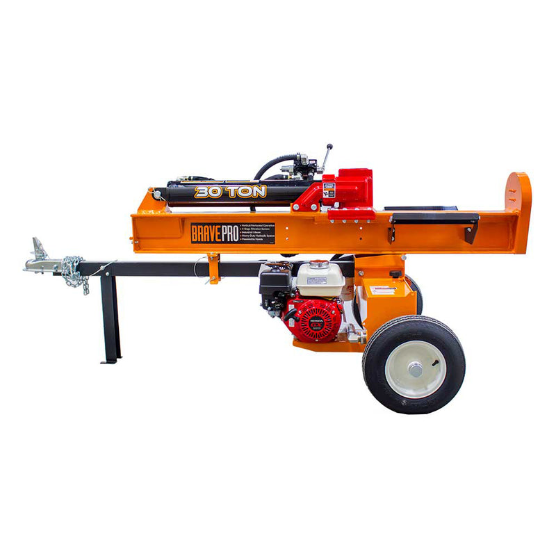 Brave 30-Ton Horizontal / Vertical Log Splitter Honda GX200 VH1730GX ...