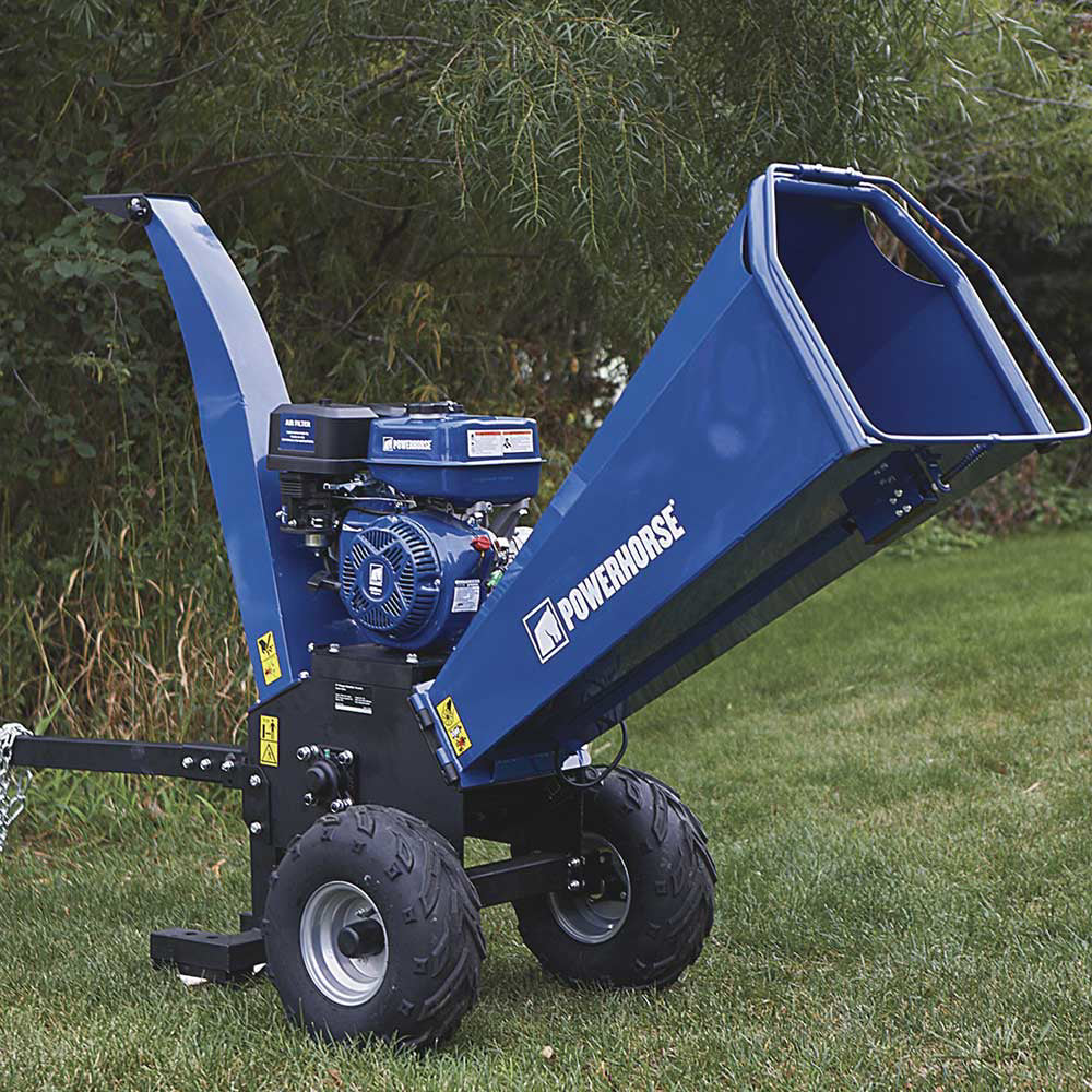 Powerhorse Towable 5in. Wood Chipper + Shredder — 420cc OHV Engine (11 ...