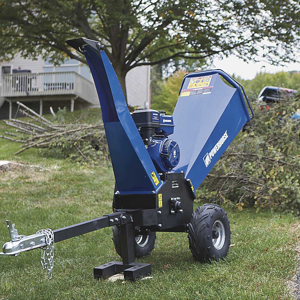 Powerhorse Towable 5in. Wood Chipper + Shredder — 420cc OHV Engine (11 ...