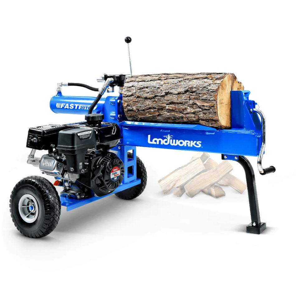 Landworks 20 Ton 7HP 209 CC Gas Powered Log Splitter (GUO079)