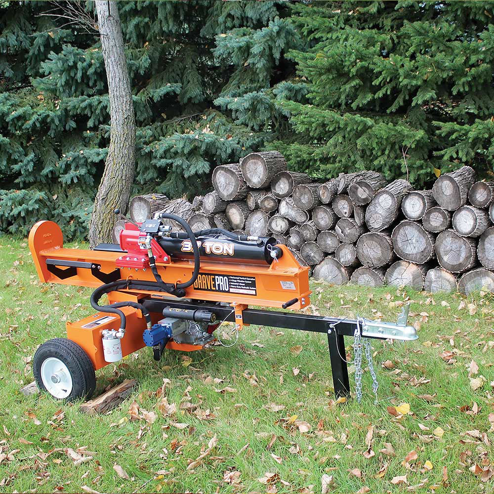 Log Splitters, 22, 28, & 37 Ton Gas Wood Splitters
