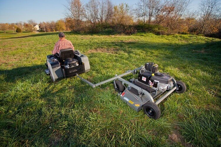 Pull behind mower online deck